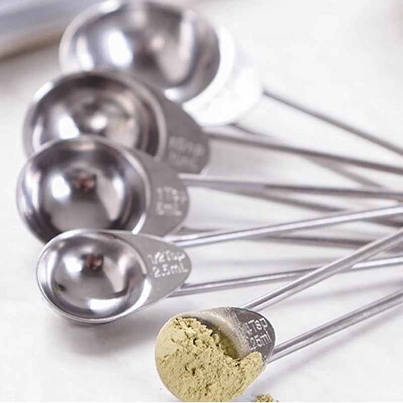 5PCS/set Hot Sale Stainless Steel Measuring Cup Spoons Scoop For Baking Sugar Coffee Measuring Tools Sets Kitchen Measuring
5PCS/set Hot Sale Stainless Steel Measuring Cup Spoons Scoop For Baking Sugar Coffee Measuring Tools Sets Kitchen Measuring