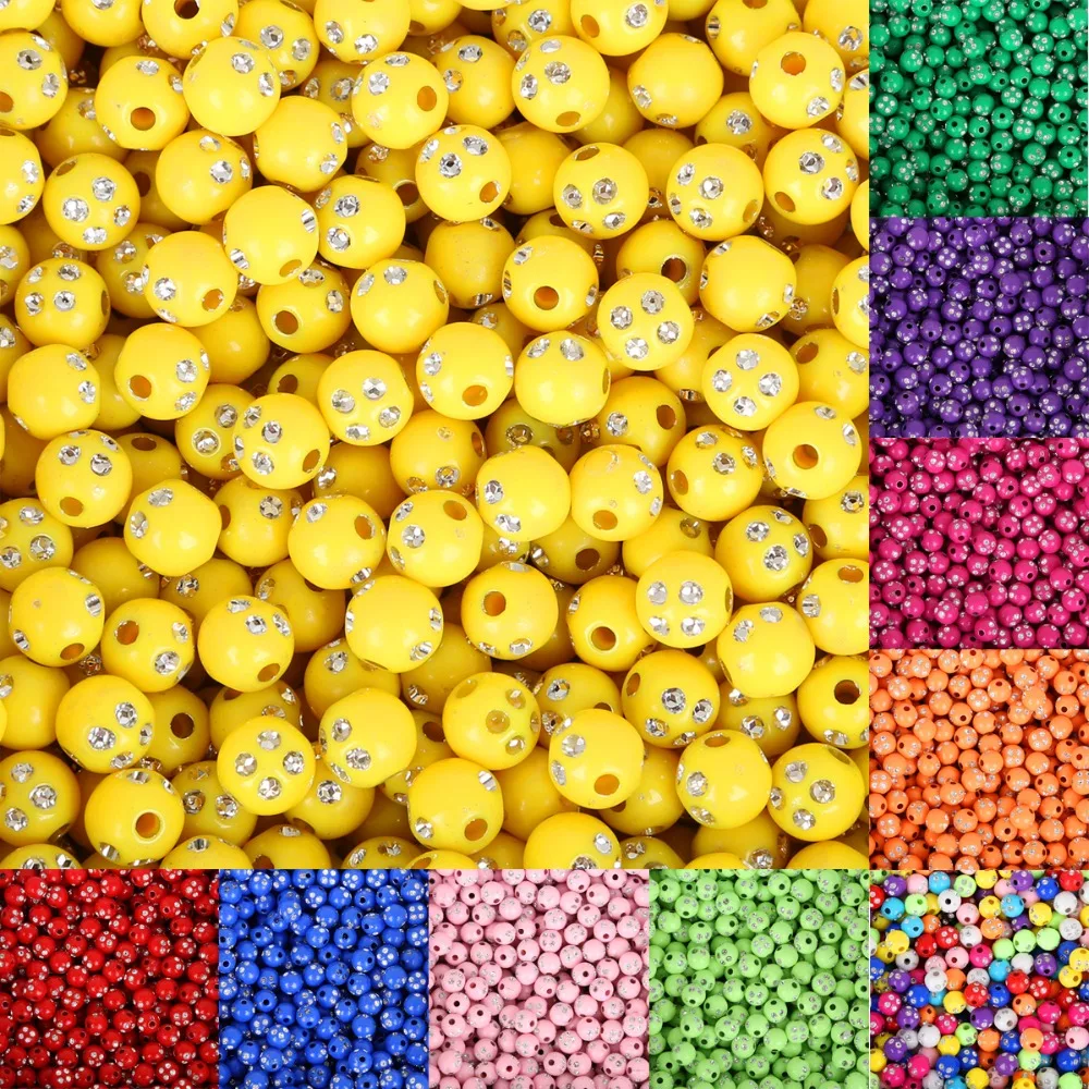 100pcs 8mm Multicolor Round Rhinestones Acrylic Beads Loose Garment Beads For Jewelry DIY Craft Scrapbook Decoration
100pcs 8mm Multicolor Round Rhinestones Acrylic Beads Loose Garment Beads For Jewelry DIY Craft Scrapbook Decoration