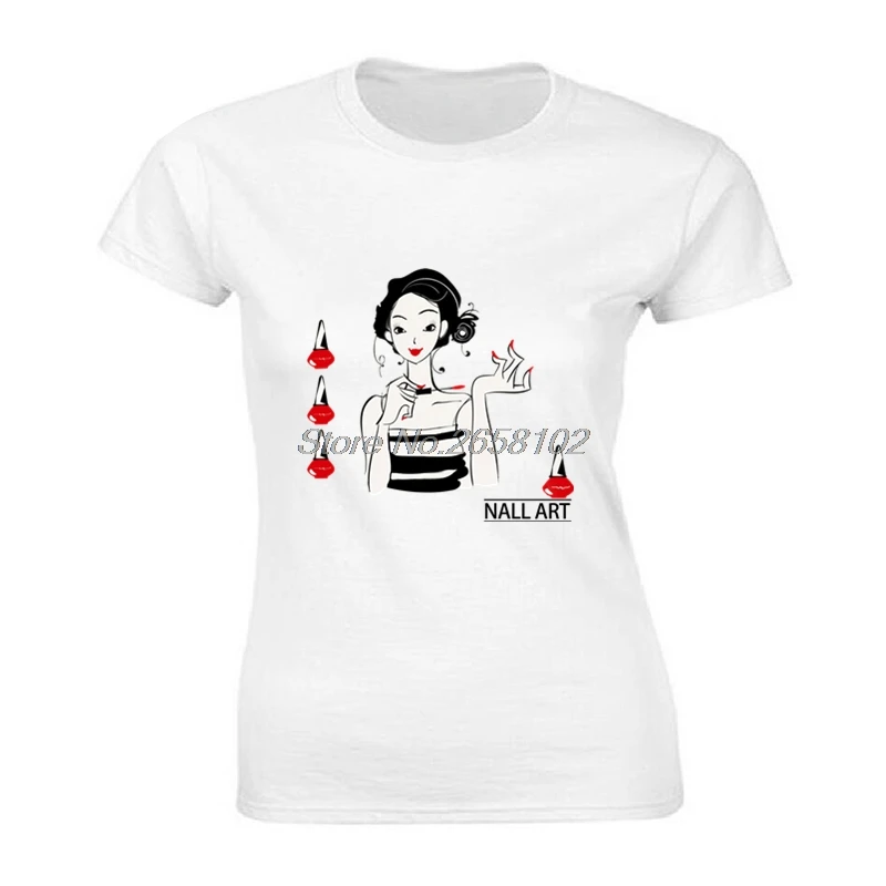 Summer Fashion Nail Art Salon Print T-shirt Women Cotton Short Sleeve T Shirt Hip Hop Tees Tops Harajuku Streetwear Fitness
Summer Fashion Nail Art Salon Print T-shirt Women Cotton Short Sleeve T Shirt Hip Hop Tees Tops Harajuku Streetwear Fitness