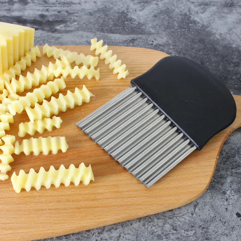 Corrugated wave knife corrugated knife stainless steel spike potato knife french fries emperorship
Corrugated wave knife corrugated knife stainless steel spike potato knife french fries emperorship