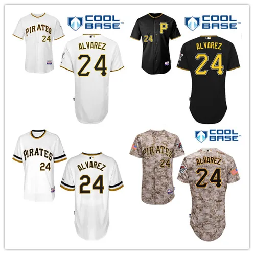 Men's 2015 New Pittsburgh Pirates Jerseys 24 Pedro Alvarez Jersey Baseball Personalized Embroidered Stitched Shirt 268 | Тематическая