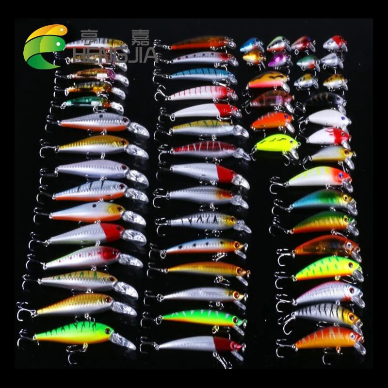 56pcs/set Fishing Lures Set Mixed Fishing ABS Set Wobblers Minnow Crankbait Fishing Tackle Set056
56pcs/set Fishing Lures Set Mixed Fishing ABS Set Wobblers Minnow Crankbait Fishing Tackle Set056