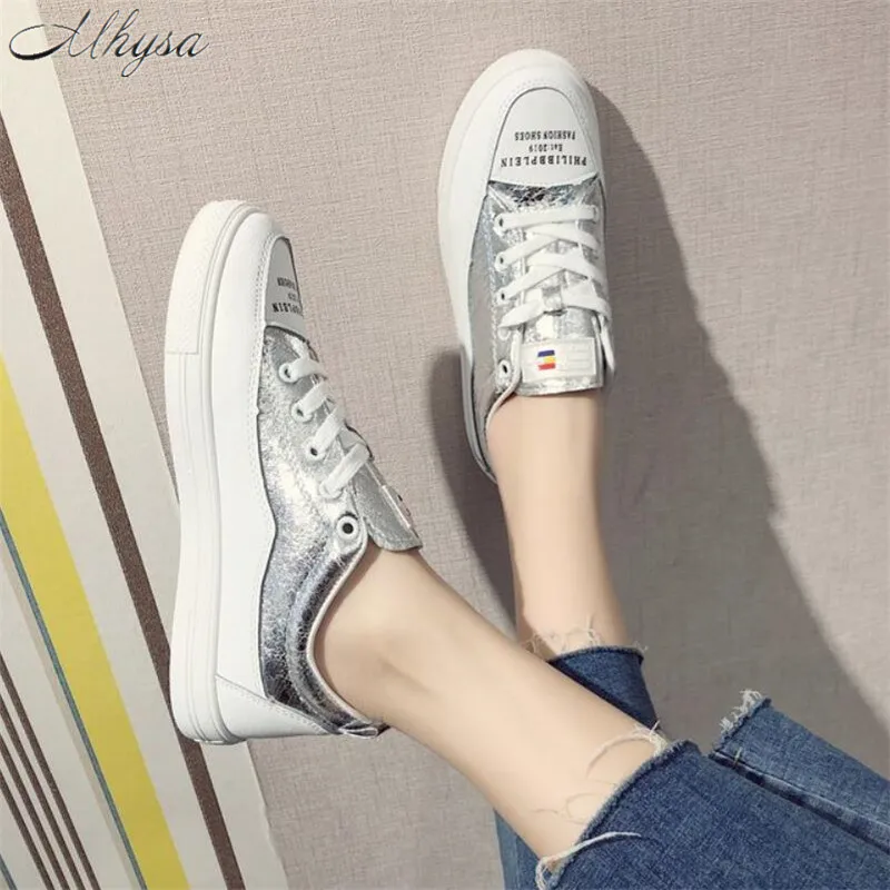Mhysa 2019 silver women's canvas shoes women's fashion vulcanized shoes spring casual shoes comfortable wear sneakers L431
Mhysa 2019 silver women's canvas shoes women's fashion vulcanized shoes spring casual shoes comfortable wear sneakers L431