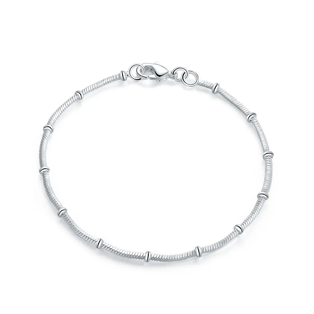 Silver Bracelet Women Summer Jewelry Flower Beads Bracelets Bangles Women Charm Jewelry Wedding Party Gift Bracelets
Silver Bracelet Women Summer Jewelry Flower Beads Bracelets Bangles Women Charm Jewelry Wedding Party Gift Bracelets