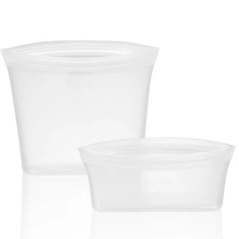 2Pcs Silicone Food Storage Containers Zip Top Leakproof Containers Reusable Stand Up Zip Shut Bag Cup Fresh Bag Food Storage W
2Pcs Silicone Food Storage Containers Zip Top Leakproof Containers Reusable Stand Up Zip Shut Bag Cup Fresh Bag Food Storage W