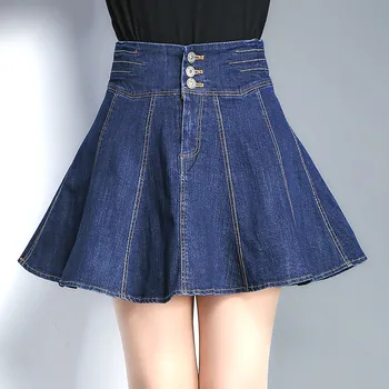 Summer Spring 2017 Women High Waisted Pleated Denim Ball Gown Denim Skirt , Casual Sweet Ladies Feamle Jeans Slim Skirts
Summer Spring 2017 Women High Waisted Pleated Denim Ball Gown Denim Skirt , Casual Sweet Ladies Feamle Jeans Slim Skirts