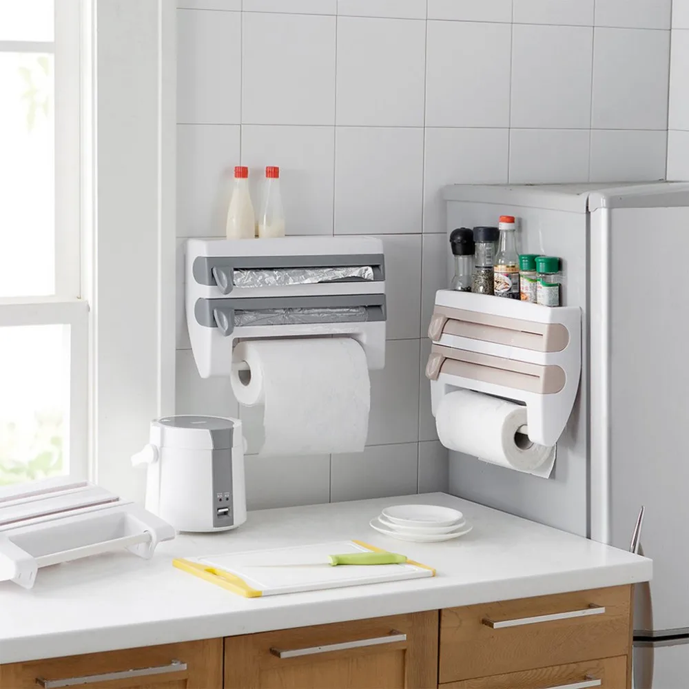 Multifunctional Home Kitchen Film Sauce Bottle Storage Rack Paper Dispenser Preservative Film Rack Kitchen Accessory
Multifunctional Home Kitchen Film Sauce Bottle Storage Rack Paper Dispenser Preservative Film Rack Kitchen Accessory