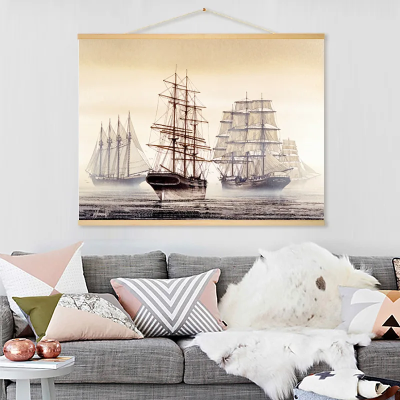 Sailboat Seascape Classical Hanging Scroll Painting Canvas Prints Wall Art Wall Pictures For Living Room Nordic Home Decoration
Sailboat Seascape Classical Hanging Scroll Painting Canvas Prints Wall Art Wall Pictures For Living Room Nordic Home Decoration