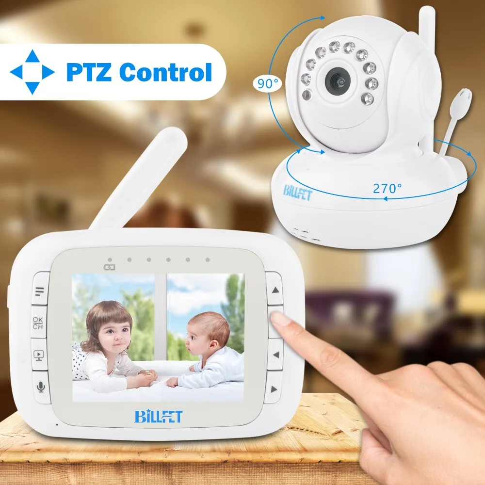 BILLFET 2.4 ГГц Беспроводной видео Baby Monitor с Камерой Батареи Няня Камера Ночного