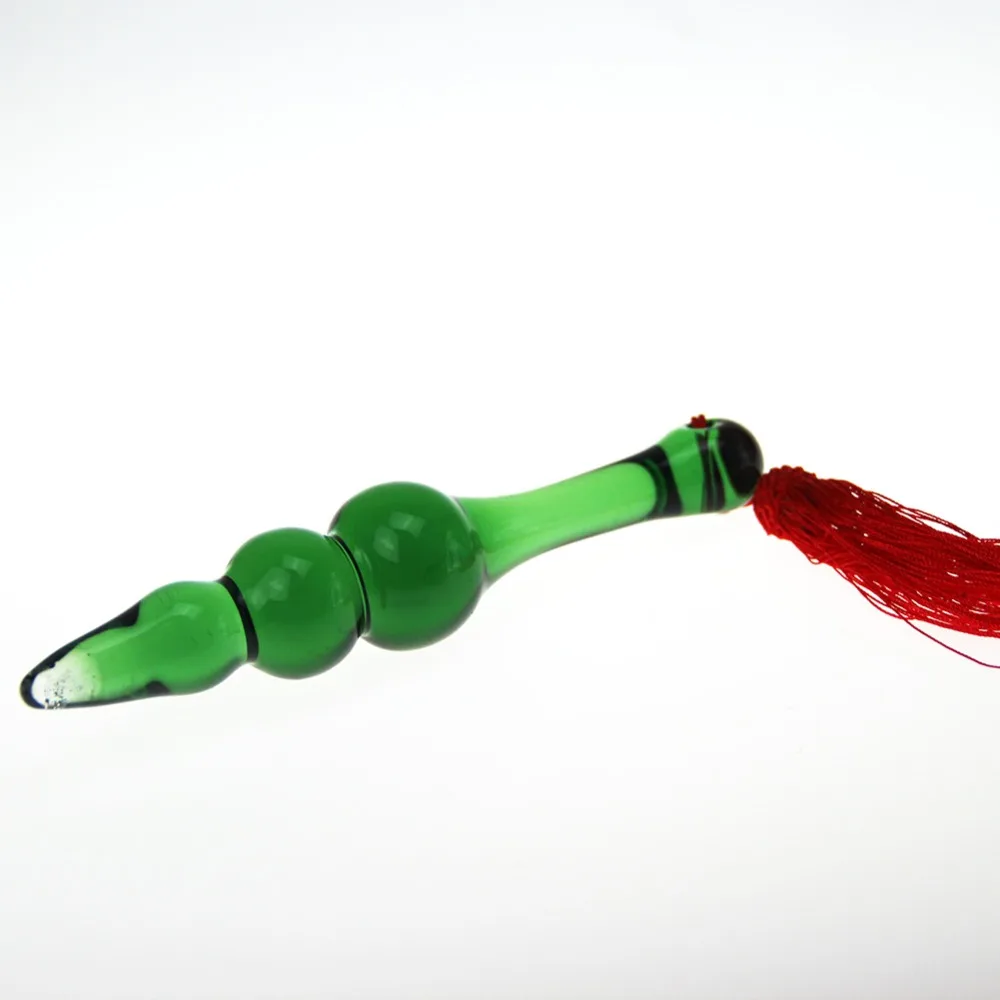 h002Glass Faux Pony Tail Butt Plug (5)