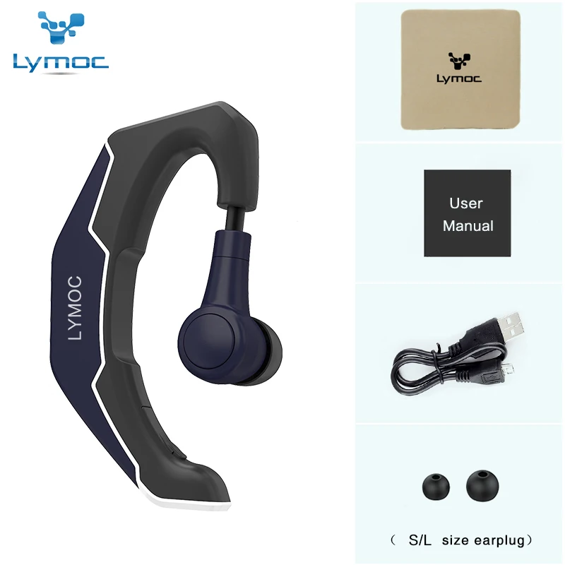 LYMOC Ear Hook Wireless Headsets Bluetooth Earphones Driving Ride Working Sport Earbud Handsfree Headphone Universal for iPhone
LYMOC Ear Hook Wireless Headsets Bluetooth Earphones Driving Ride Working Sport Earbud Handsfree Headphone Universal for iPhone