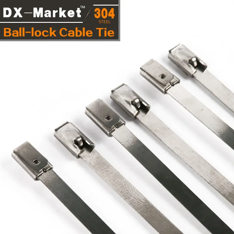 

12*600 , 100pcs , sus304 self-locking cable tie , 304 stainless steel hasps
