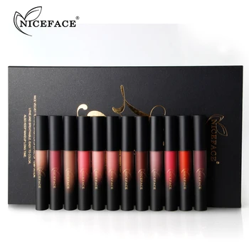 NICEFACE 12PCS/set Liquid Matte Lipstick Cosmetics Makeup Nude Lip Lipsticks Metallic Lip Gloss Stick Make up Lips Lipgloss
NICEFACE 12PCS/set Liquid Matte Lipstick Cosmetics Makeup Nude Lip Lipsticks Metallic Lip Gloss Stick Make up Lips Lipgloss