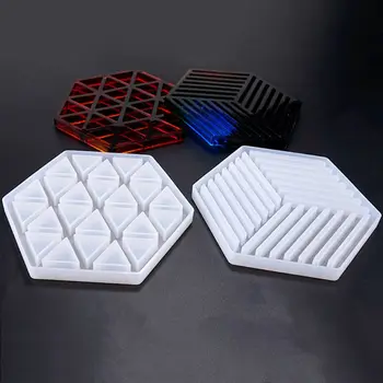 Handmade Resin Epoxy Geometry Silicone Mold DIY Insulation Hollow Striped Triangle Modeling Hexagon Coaster
Handmade Resin Epoxy Geometry Silicone Mold DIY Insulation Hollow Striped Triangle Modeling Hexagon Coaster