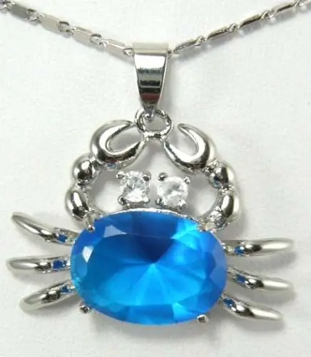 Hot sale new Style >>>>>18 KGP 13*18mm blue/pink/purple/red Zirconia lucky bless crab pendant 
Hot sale new Style >>>>>18 KGP 13*18mm blue/pink/purple/red Zirconia lucky bless crab pendant