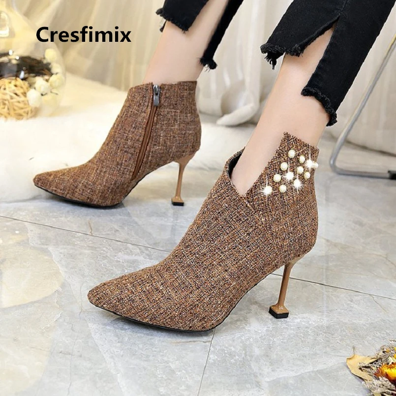 Cresfimix botas femininas women cute comfortable 9cm high heel boots lady fashion 2018 autumn winter boots cool boots a2663
Cresfimix botas femininas women cute comfortable 9cm high heel boots lady fashion 2018 autumn winter boots cool boots a2663