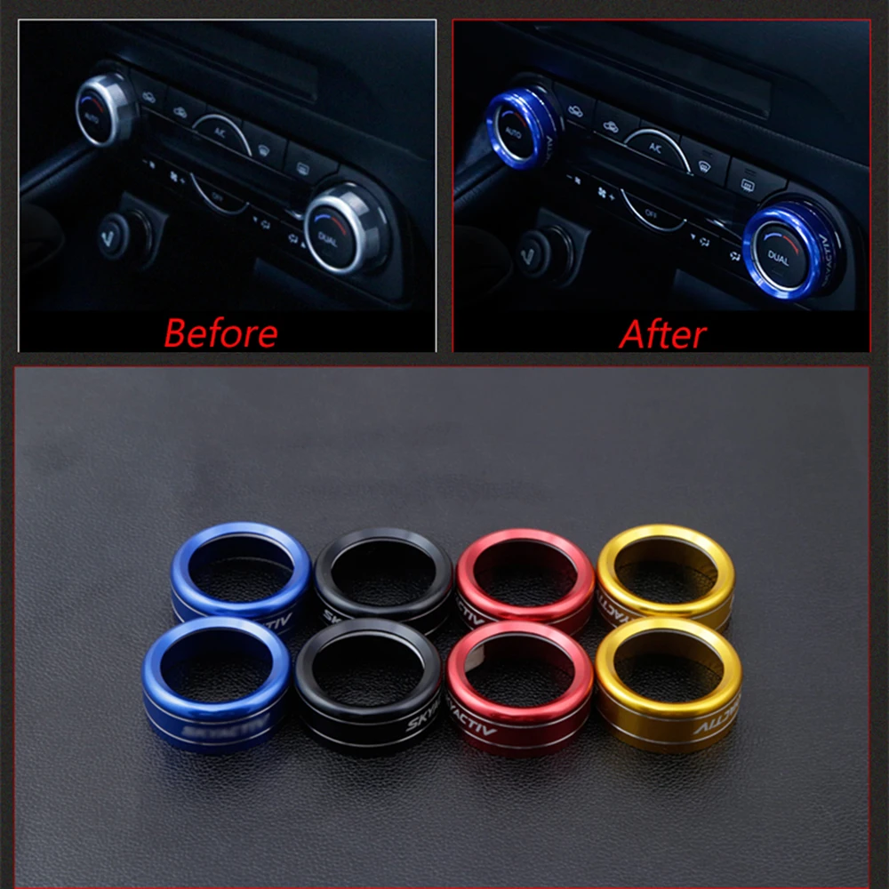 Car Air For Mazda 3 Axela CX-4 CX-5 ATENZA Conditioning Heat Control Switch Knob Decorative Ring Car Accessories Aluminum Alloy
Car Air For Mazda 3 Axela CX-4 CX-5 ATENZA Conditioning Heat Control Switch Knob Decorative Ring Car Accessories Aluminum Alloy