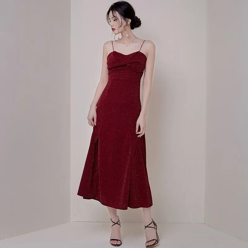 Sexy Backless Long Dress Women Casual Korean Chic Gorgeous Spaghetti Strap Robe Femme Summer Simple Elegant Dress Vestidos
Sexy Backless Long Dress Women Casual Korean Chic Gorgeous Spaghetti Strap Robe Femme Summer Simple Elegant Dress Vestidos