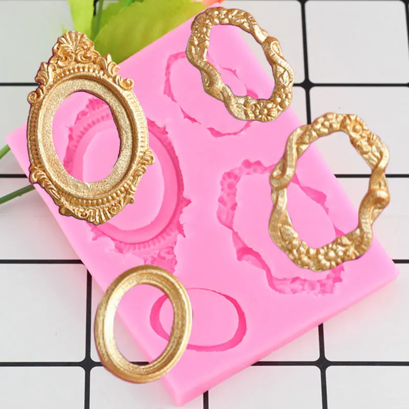 3D Frame Set Cake Silicone Mold Wedding Cupcake Topper Decorating Fondant Molds Sugar Cookie Chocolate Candy Polymer Clay Mould
3D Frame Set Cake Silicone Mold Wedding Cupcake Topper Decorating Fondant Molds Sugar Cookie Chocolate Candy Polymer Clay Mould