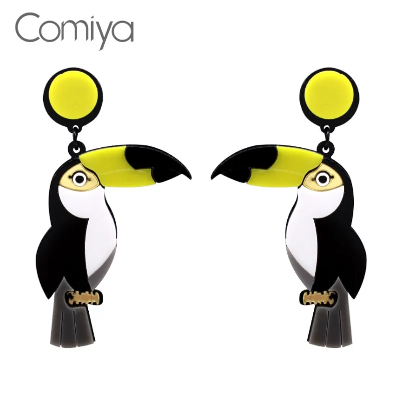 Comiya Valentine's Day Gift Acrylic Zinc Alloy Bird Dangle Earring For Women Brincos Meus Pedidos Punk Earring Statement Bijoux
Comiya Valentine's Day Gift Acrylic Zinc Alloy Bird Dangle Earring For Women Brincos Meus Pedidos Punk Earring Statement Bijoux