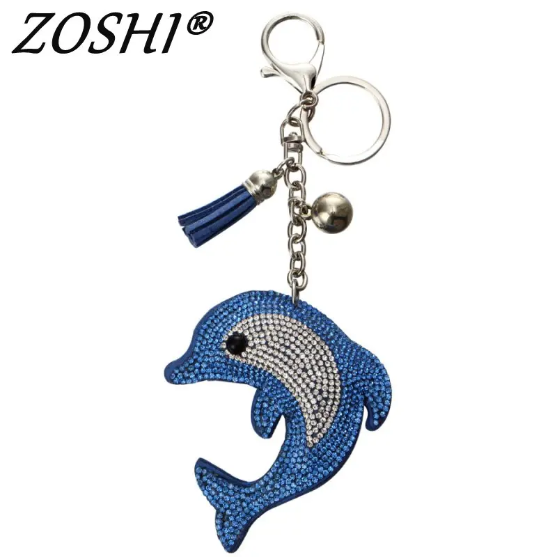 Hot Pretty Chic Blue dolphin leather tassle Keychains Crystal Bag Pendant Key ring Key chains Christmas Gift Jewelry Llaveros
Hot Pretty Chic Blue dolphin leather tassle Keychains Crystal Bag Pendant Key ring Key chains Christmas Gift Jewelry Llaveros