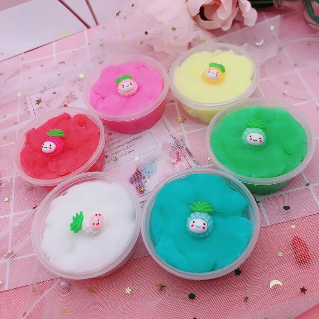Cloud Slime Pineapple Putty Scented Stress Reliever Kids Children's Pineapple Brushed Mud Slime Slim Decompression Toy 60ml 2019
Cloud Slime Pineapple Putty Scented Stress Reliever Kids Children's Pineapple Brushed Mud Slime Slim Decompression Toy 60ml 2019