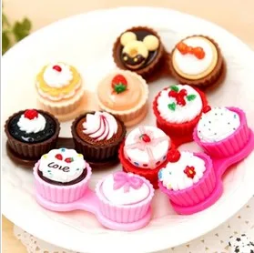 Free ship!1lot=12set! Cake shape colored contact lenses box / beauty pupil box / glasses companion box / nursing pencil case
Free ship!1lot=12set! Cake shape colored contact lenses box / beauty pupil box / glasses companion box / nursing pencil case