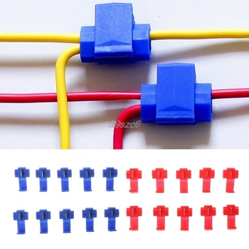 AUTO 10pcs 2 Pin T Shape Wire Cable Connectors Terminals Crimp Scotch Lock Quick Splice Electrical Car Audio Kit Tool DropShip
AUTO 10pcs 2 Pin T Shape Wire Cable Connectors Terminals Crimp Scotch Lock Quick Splice Electrical Car Audio Kit Tool DropShip