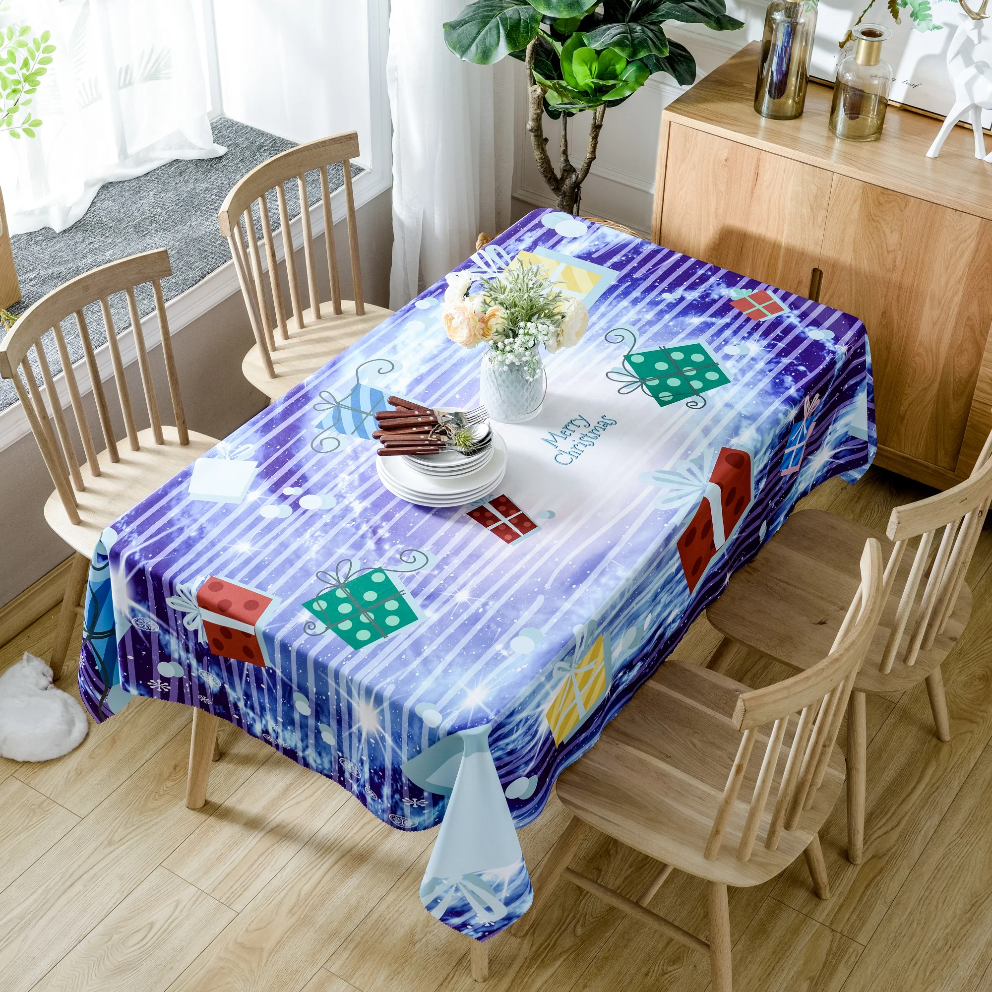 Home Textiles 3D Simple Wind Tablecloth Thicken Polyester Cloth Rectangle and Christmas Wedding Round Tablecloth
Home Textiles 3D Simple Wind Tablecloth Thicken Polyester Cloth Rectangle and Christmas Wedding Round Tablecloth