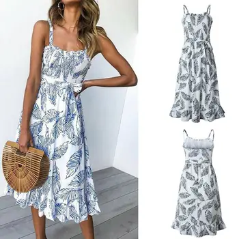 Women Boho Floral Sleeveless Summer Party Evening Beach Long Midi Dress Sundress
Women Boho Floral Sleeveless Summer Party Evening Beach Long Midi Dress Sundress