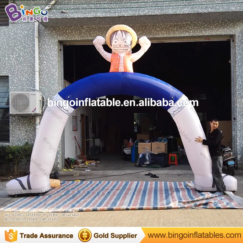 HOT CARTOON 4m inflatable Luffy arch cute air blow character Luffy archway custom made for advertising propaganda decoration
HOT CARTOON 4m inflatable Luffy arch cute air blow character Luffy archway custom made for advertising propaganda decoration