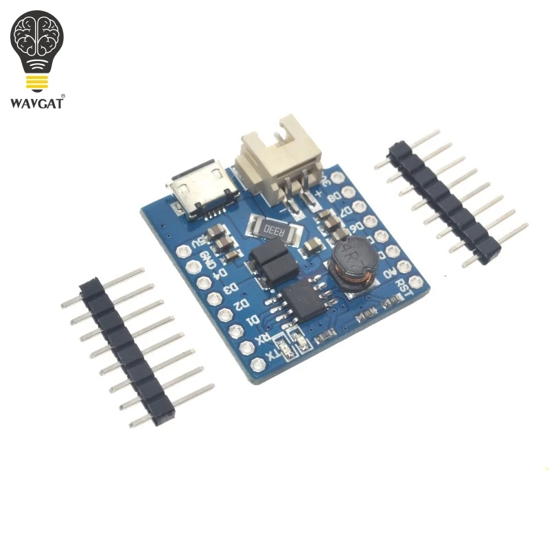 Battery Shield V1.1.0 For WAVGAT D1 mini single lithium battery charging & boost
Battery Shield V1.1.0 For WAVGAT D1 mini single lithium battery charging & boost