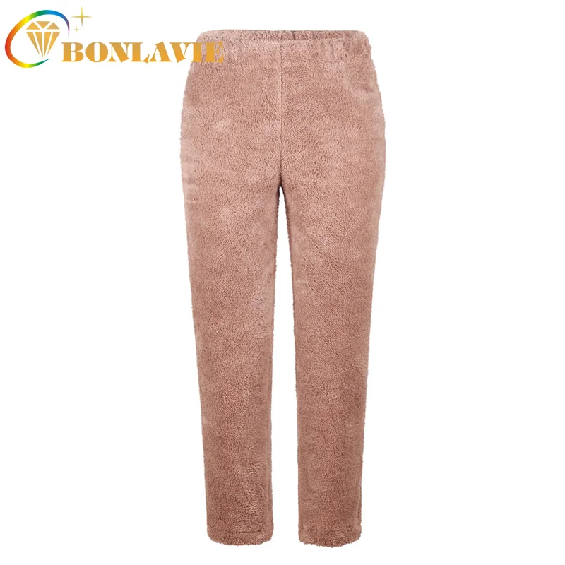 Women's Pants Middle Waist Loose Plush Women's Trousers Full Length Solid Color Red Blue Pink Pants for Girl In House
Women's Pants Middle Waist Loose Plush Women's Trousers Full Length Solid Color Red Blue Pink Pants for Girl In House