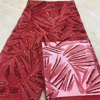 2019 Latest Style French Net Lace Fabric With Sequins Appliqued Lace Fabric High Quality Nigerian Lace Fabric Red
2019 Latest Style French Net Lace Fabric With Sequins Appliqued Lace Fabric High Quality Nigerian Lace Fabric Red
