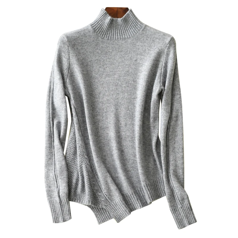 100% cashmere sweater women fashion wild short pullover half high collar cashmere sweater female warm knitted pullover
100% cashmere sweater women fashion wild short pullover half high collar cashmere sweater female warm knitted pullover