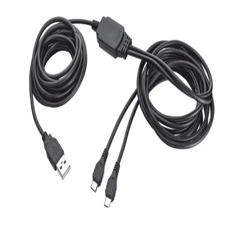 DC 5V 3M Long 2 in 1 DUAL USB Data Charger Cord Line Charging Cable+play cable lead For playstation 4 PS4 Xbox one Controller
DC 5V 3M Long 2 in 1 DUAL USB Data Charger Cord Line Charging Cable+play cable lead For playstation 4 PS4 Xbox one Controller