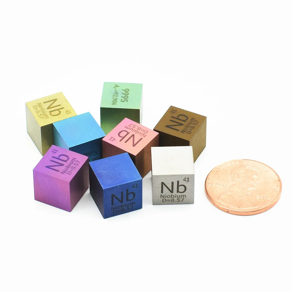 Colorful Metal Niobium Density Cube Nb 99.99% Pure for Element Collection Hand Made DIY Hobbies Crafts Display Glass Sealed
Colorful Metal Niobium Density Cube Nb 99.99% Pure for Element Collection Hand Made DIY Hobbies Crafts Display Glass Sealed