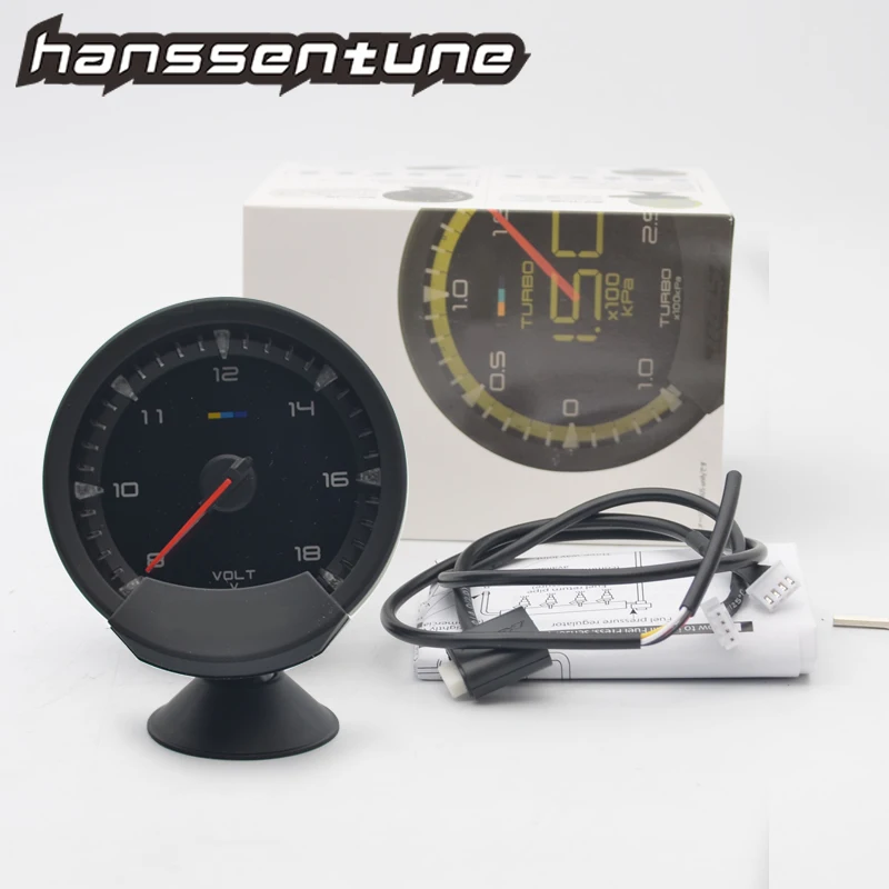 HANSSENTUNE 2.5" 63mm 7 Color Voltmeter Gauge Smoke Face Car Gauge Meter With Sensor
HANSSENTUNE 2.5" 63mm 7 Color Voltmeter Gauge Smoke Face Car Gauge Meter With Sensor