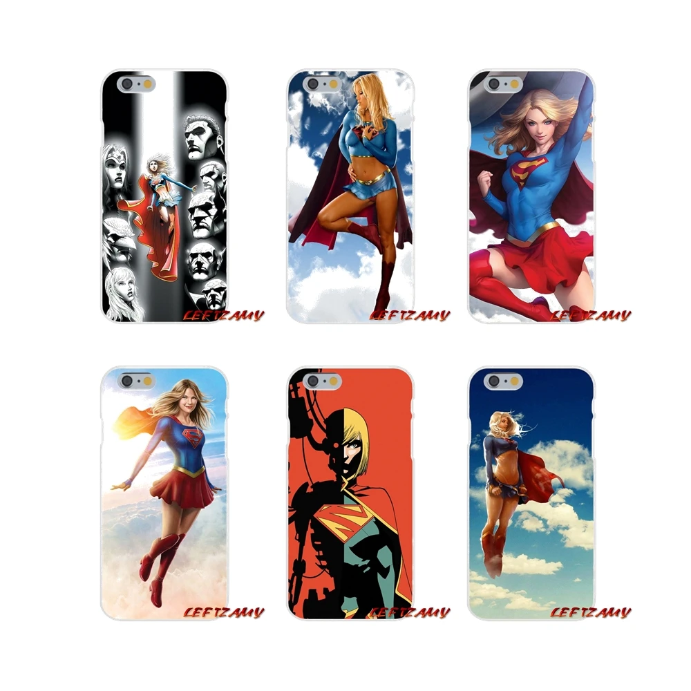 Supergirl Comics Hero для iPhone X 4 4S 5 5S 5C SE 6 6S 7 8 Plus Аксессуары чехлы телефонов | Мобильные