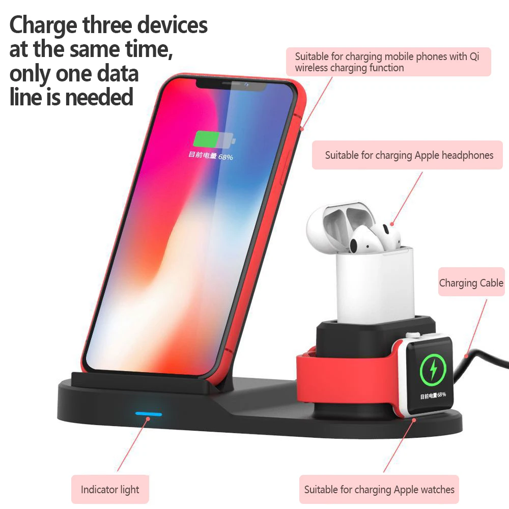 10W Fast Wireless Charger for iPhone 8 X XS Max XR USB Qi Charging Dock for Apple Watch 1 2 3 4 Airpods for Samsung S10 S8 S7 S9
10W Fast Wireless Charger for iPhone 8 X XS Max XR USB Qi Charging Dock for Apple Watch 1 2 3 4 Airpods for Samsung S10 S8 S7 S9