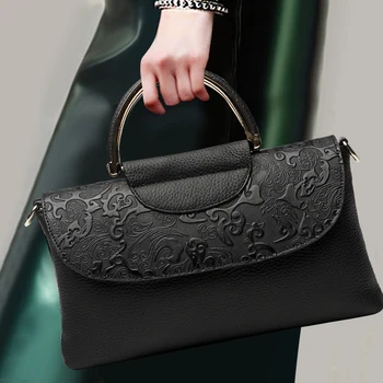 New Fashion Leisure Handbag Large Capacity Genuine Leather Women Top Handle Bag Elegant Banquet Clutch Bag Shoulder Crossbody
New Fashion Leisure Handbag Large Capacity Genuine Leather Women Top Handle Bag Elegant Banquet Clutch Bag Shoulder Crossbody