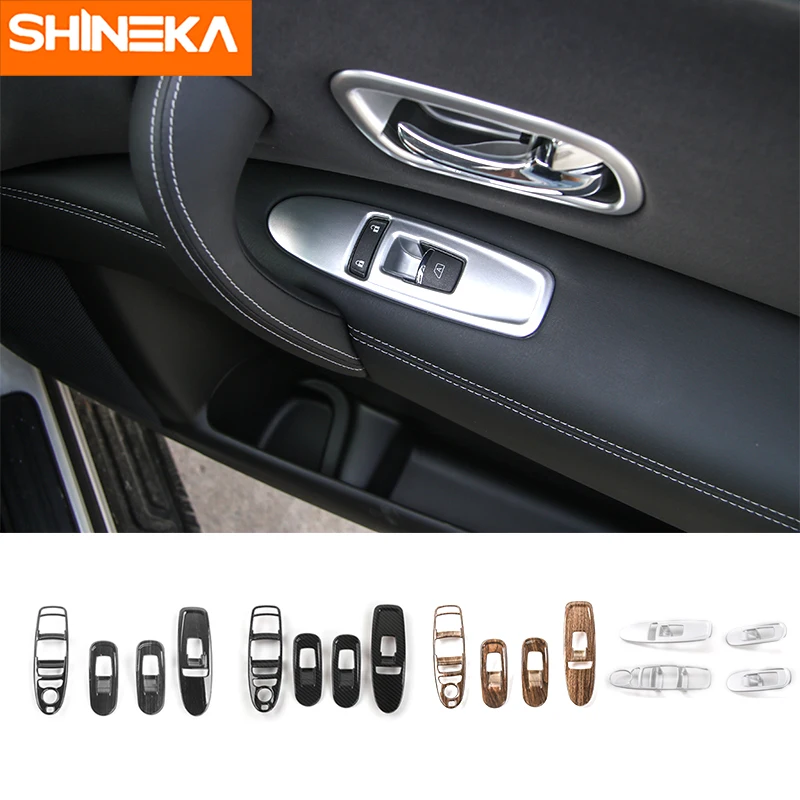 SHINEKA Car Styling Window Lift Switch Button Cover Trims Stickers for Nissan Patrol 2017 Interior Accessories
SHINEKA Car Styling Window Lift Switch Button Cover Trims Stickers for Nissan Patrol 2017 Interior Accessories