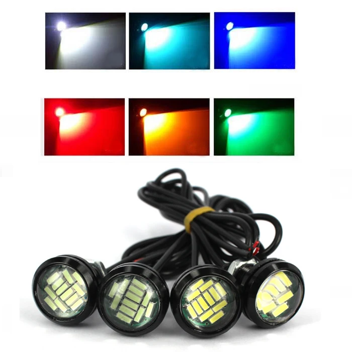 White DC 12V Eagle Eye LED Light 4014 12SMD 23MM Daytime Running DRL Backup Light Car Auto Lamp 12 LED Wh
White DC 12V Eagle Eye LED Light 4014 12SMD 23MM Daytime Running DRL Backup Light Car Auto Lamp 12 LED Wh