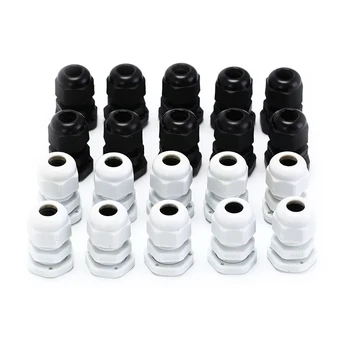 New 10pcs/lot Black / White IP68 M16 X 1.5 Cable CE Waterproof Nylon Plastic Cable Gland Connector
New 10pcs/lot Black / White IP68 M16 X 1.5 Cable CE Waterproof Nylon Plastic Cable Gland Connector