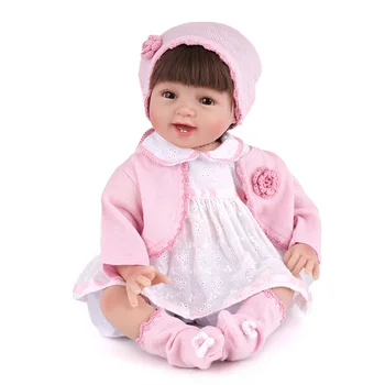 22inch lovely Soft Silicone Reborn Baby Doll Toys Lifelike Newborn Girls Babies Play House Bedtime Toy Fashion Brithday Gifts
22inch lovely Soft Silicone Reborn Baby Doll Toys Lifelike Newborn Girls Babies Play House Bedtime Toy Fashion Brithday Gifts
