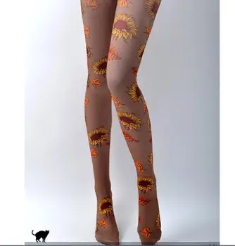 New Design Sunflower Pattern Printing Stockings Female Spring And Autumn Pantyhose
New Design Sunflower Pattern Printing Stockings Female Spring And Autumn Pantyhose