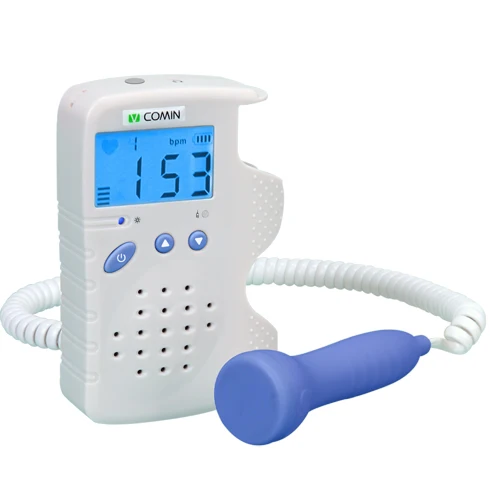 

Prenatal Fetal Doppler LCD Screen Backlight Built-in Speaker Home Use Baby Pocket Heart Rate Monitor 2Mhz Probe Pregnancy Fetus