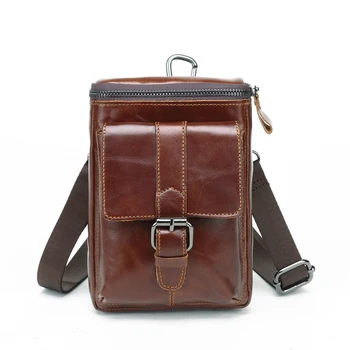 Genuine Leather Shoulder Bag Men Messenger Bag Fashion Waist Belt Bags Male Travel Crossbody bags for men Phone Pouch Fanny Pack 
Genuine Leather Shoulder Bag Men Messenger Bag Fashion Waist Belt Bags Male Travel Crossbody bags for men Phone Pouch Fanny Pack