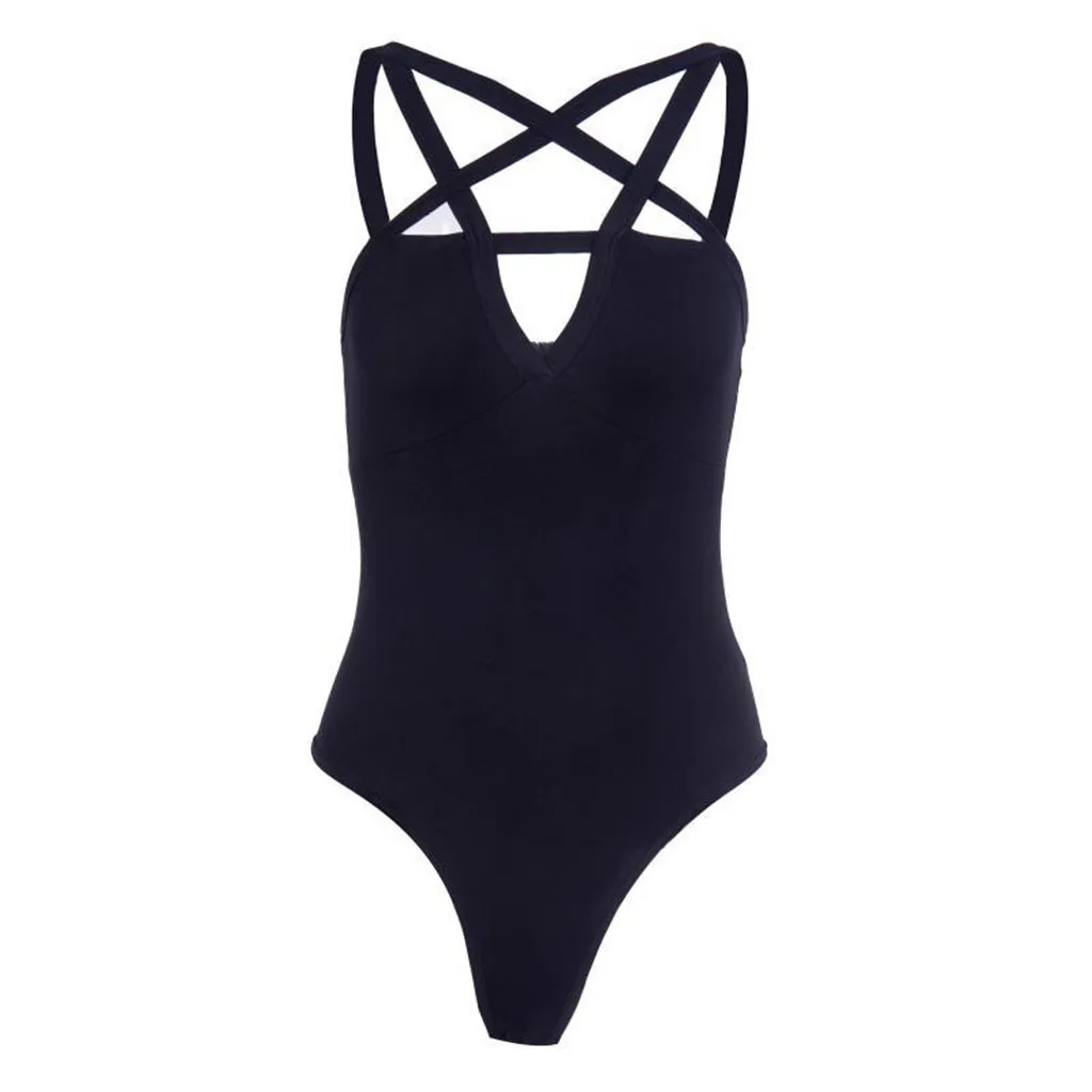 Womail sexy Women Gothic Low-cut Pentagram Openwork Solid Jumpsuit backless bodysuit party jumpsuits womens clothing 2019
Womail sexy Women Gothic Low-cut Pentagram Openwork Solid Jumpsuit backless bodysuit party jumpsuits womens clothing 2019