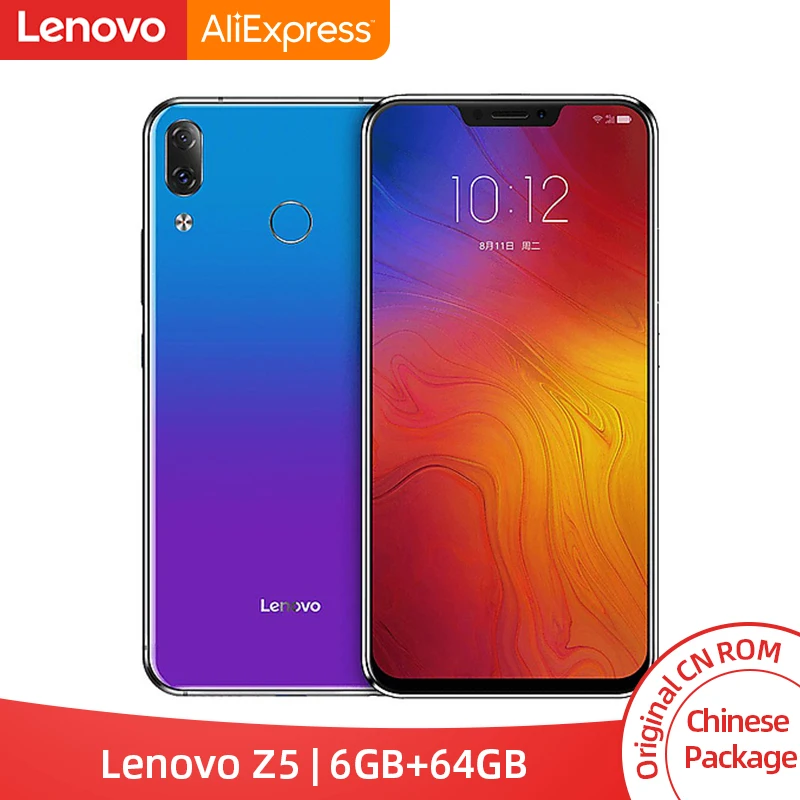 Global Rom Lenovo Z5 6GB 64GB Snapdragon 636 Octa Core 19:9 Screen 6.2 Inch Screen Android 8.1 16MP 8MP Dual Rear Cam Cellphone
Global Rom Lenovo Z5 6GB 64GB Snapdragon 636 Octa Core 19:9 Screen 6.2 Inch Screen Android 8.1 16MP 8MP Dual Rear Cam Cellphone